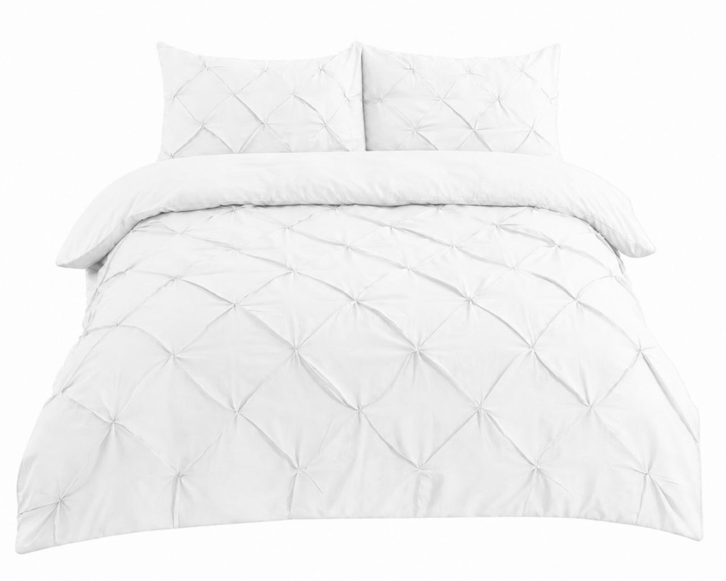 Alexander Pintuck Duvet Cover Set – Super Soft Brushed Microfibre Bedding with Pillowcases - Image 3