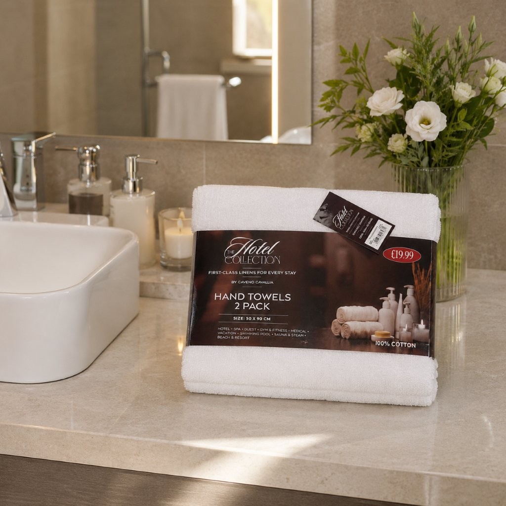 2 Pack Hotel Range Towels 600 GSM – Soft & Absorbent Hand Towel or Bath Towel or Bath Sheet or Bath Mat - Image 6