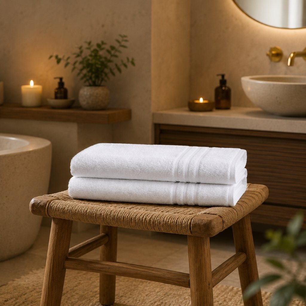 2 Pack Hotel Range Towels 600 GSM – Soft & Absorbent Hand Towel or Bath Towel or Bath Sheet or Bath Mat - Image 7