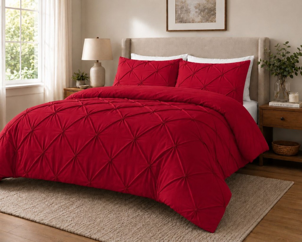 Alexander Pintuck Duvet Cover Set – Super Soft Brushed Microfibre Bedding with Pillowcases - Image 19