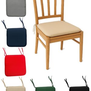 Waterproof Seat Pads 4 Pack – Indoor & Outdoor Chair Cushions, Foam Filled 38x38cm