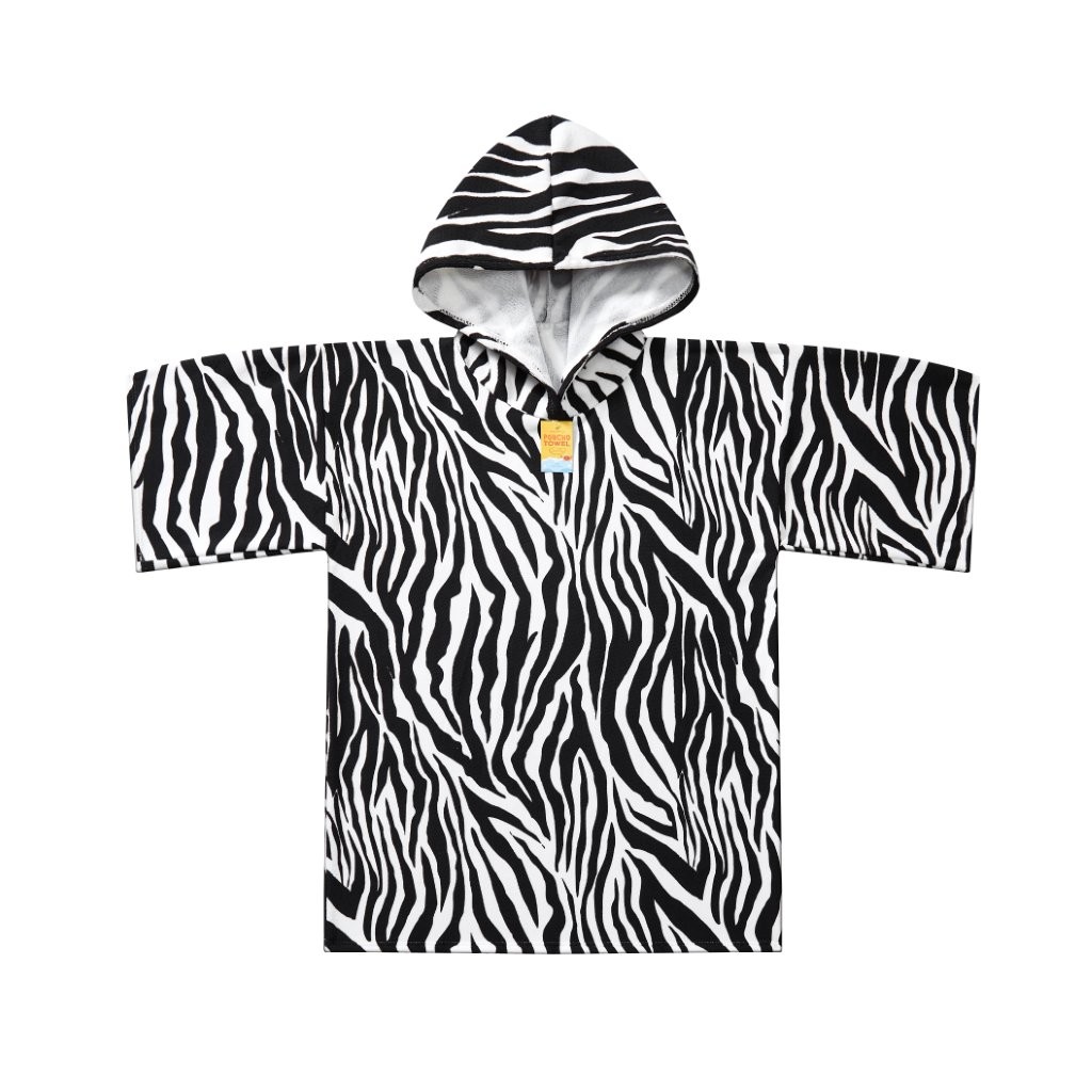 Printed Adult Beach Poncho Towel – Sand Free Hooded Changing Robe, Quick Dry Swim Cover Up - Image 23