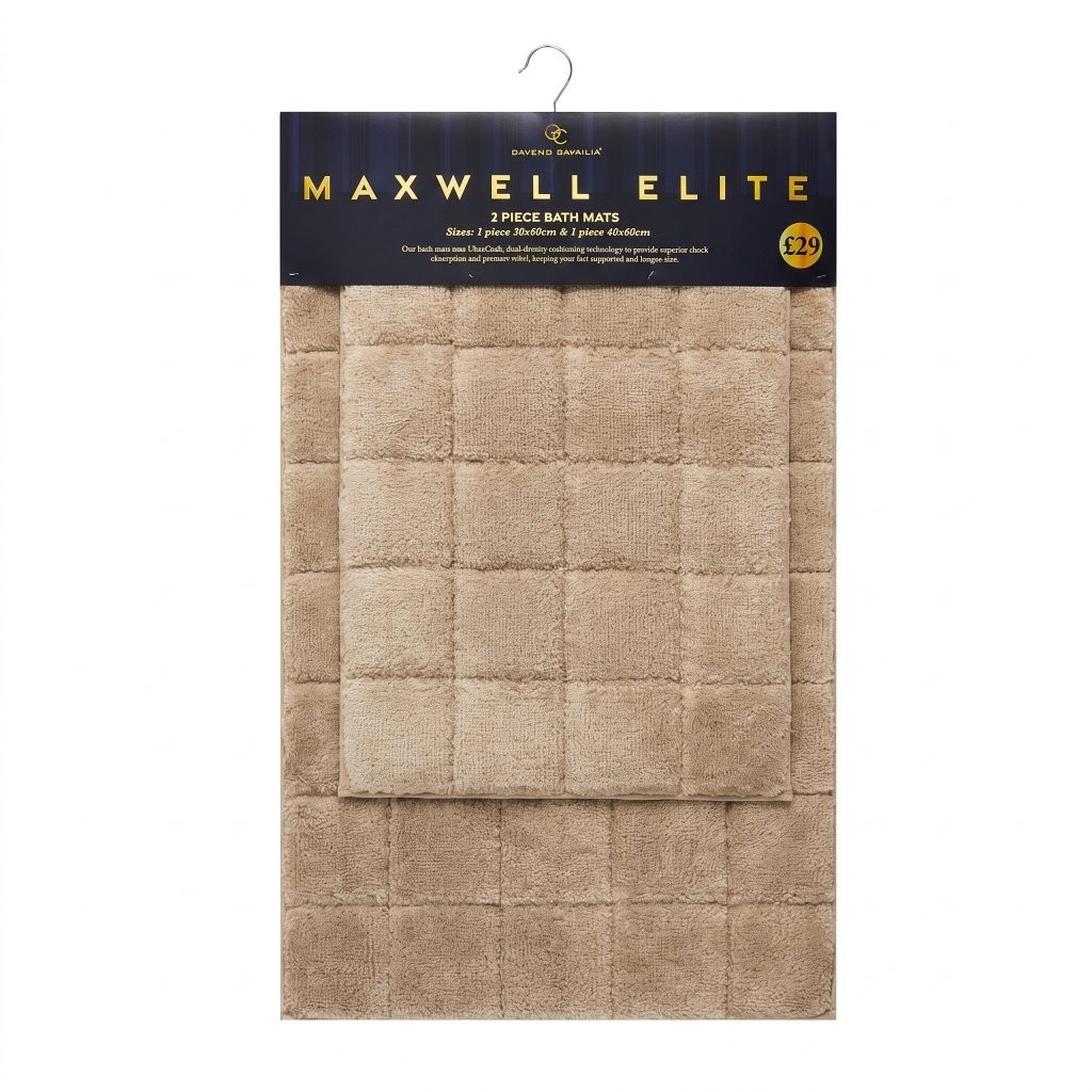 2 Piece Bath Mat Set – Soft Water Absorbent Non-Slip Bathroom & Toilet Floor Rugs - Image 32