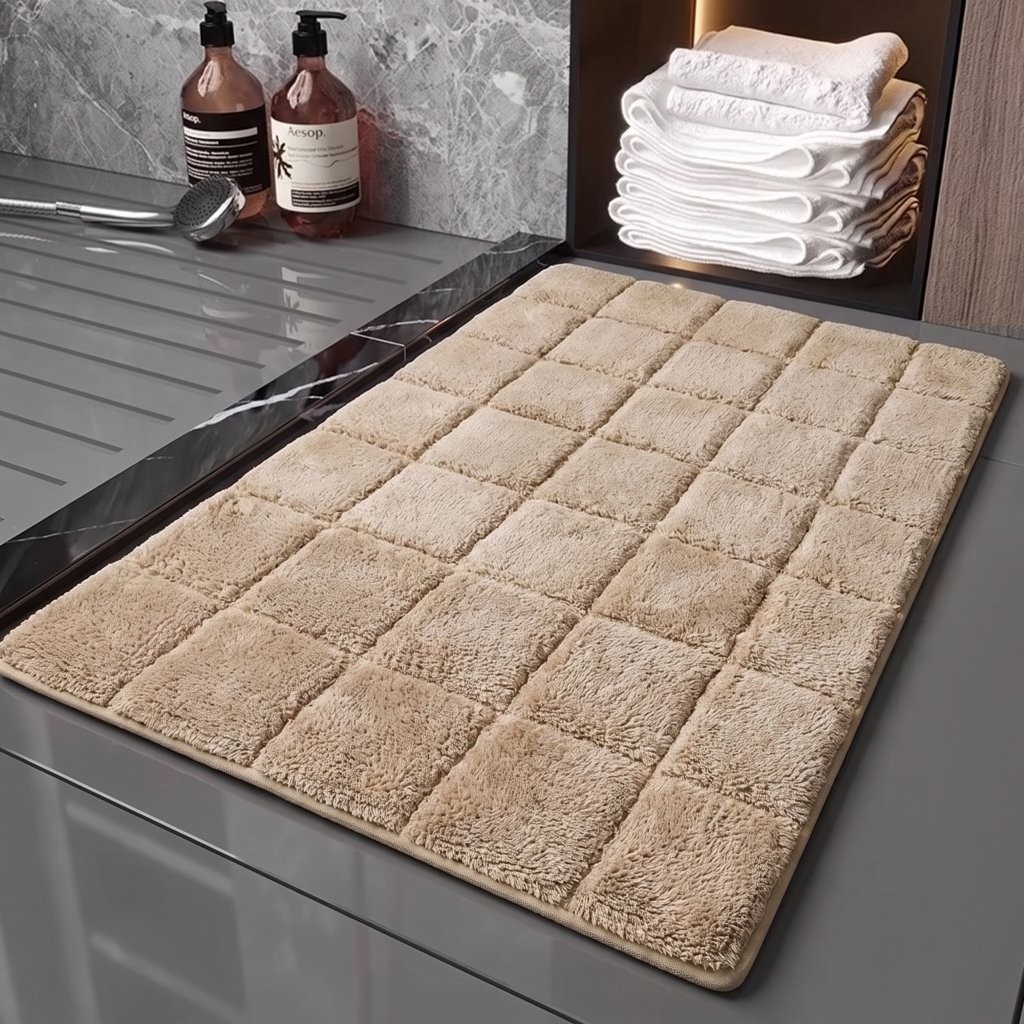2 Piece Bath Mat Set – Soft Water Absorbent Non-Slip Bathroom & Toilet Floor Rugs - Image 35