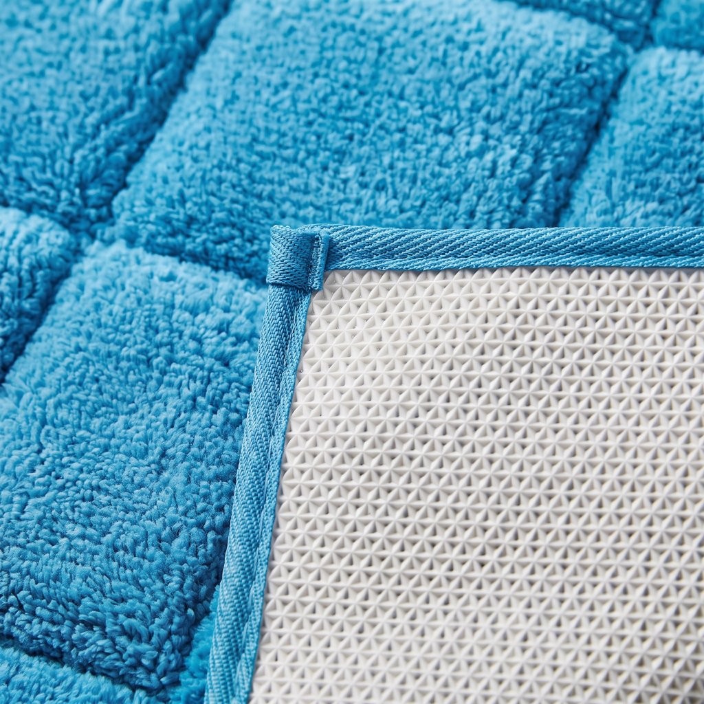2 Piece Bath Mat Set – Soft Water Absorbent Non-Slip Bathroom & Toilet Floor Rugs - Image 2