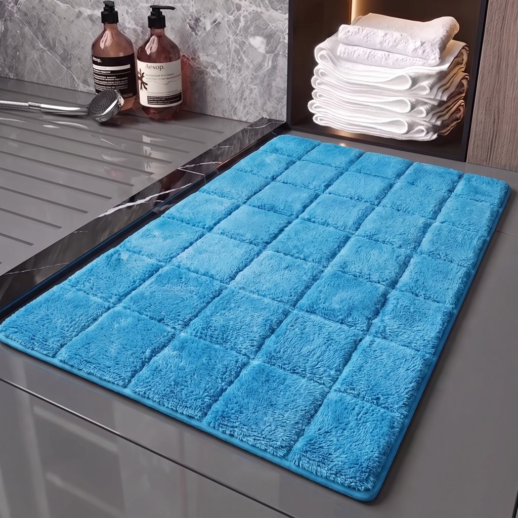 2 Piece Bath Mat Set – Soft Water Absorbent Non-Slip Bathroom & Toilet Floor Rugs - Image 5