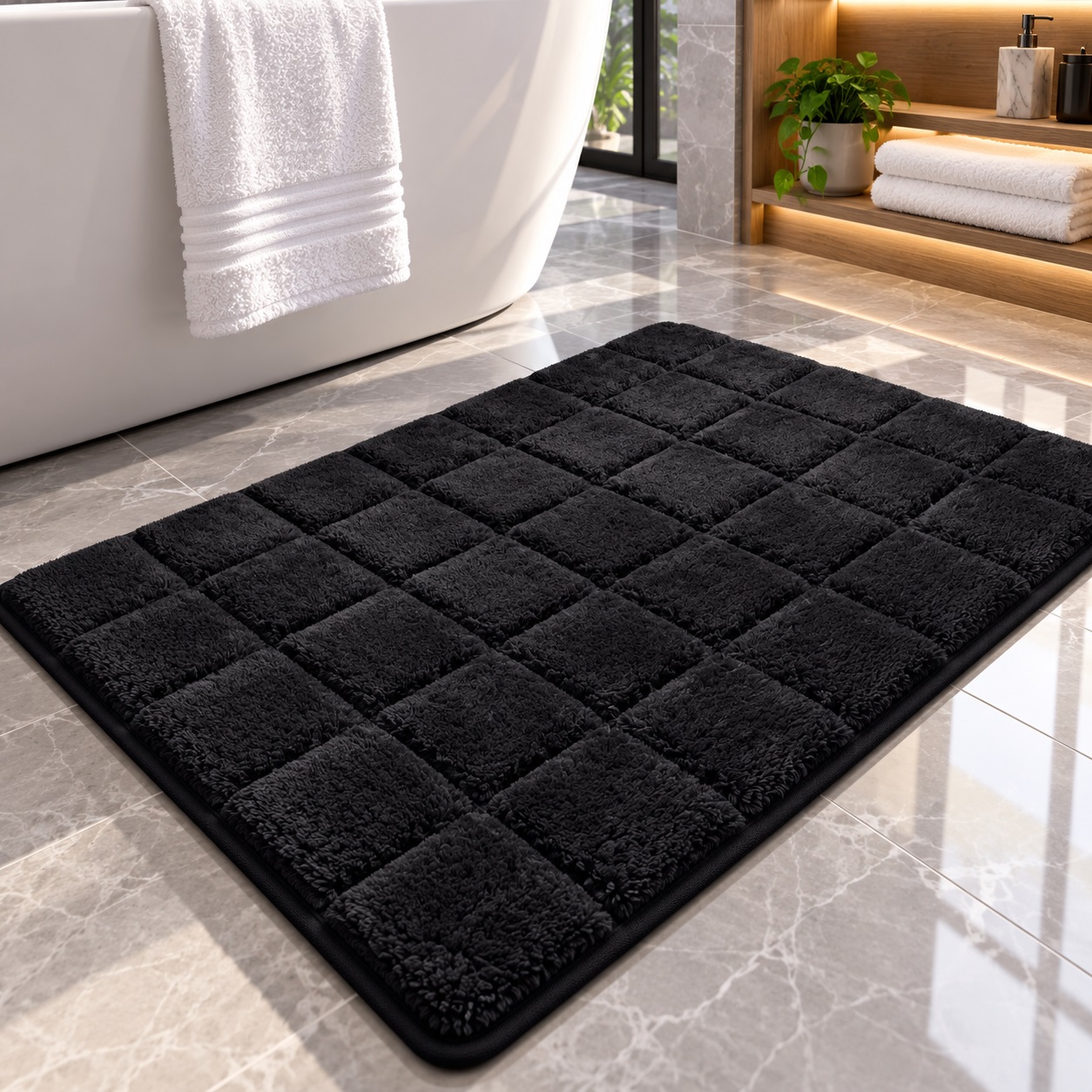 2 Piece Bath Mat Set – Soft Water Absorbent Non-Slip Bathroom & Toilet Floor Rugs - Image 14