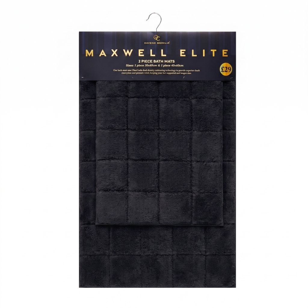 2 Piece Bath Mat Set – Soft Water Absorbent Non-Slip Bathroom & Toilet Floor Rugs - Image 9