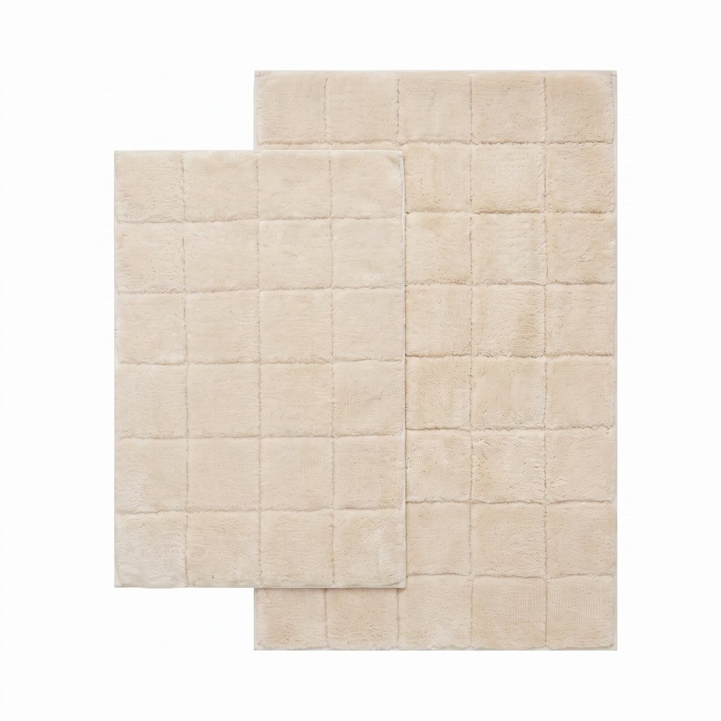 2 Piece Bath Mat Set – Soft Water Absorbent Non-Slip Bathroom & Toilet Floor Rugs - Image 25