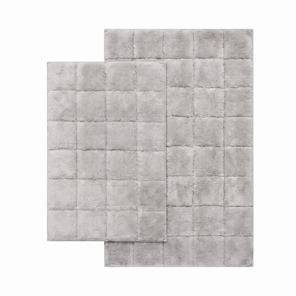 2 Piece Bath Mat Set – Soft Water Absorbent Non-Slip Bathroom & Toilet Floor Rugs - Image 31